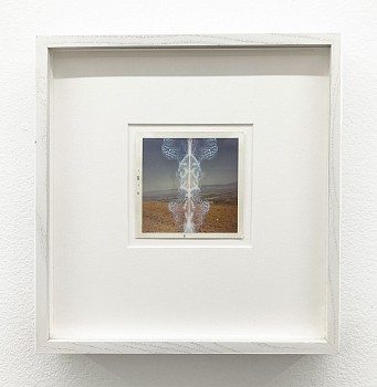 Work: Valley vintage photograph and nail polish 3.5 x 3.5 inch image / 10 x 9.5 inches framed Stein330