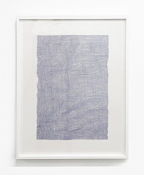 Work: Making Waves, 2022 ink on paper 30 x 22 1/2 inches / 33 x 25 1/2 inches framed SCHAE128