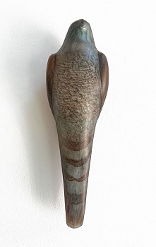 Jane Rosen - Dark Celadon, 2018 hand blown pigmented glass 16 x 5 x 4 inches ROSEN320