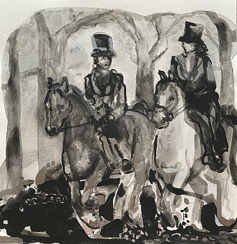 Suzy Spence (LA) -&nbsp;Untitled, 2019 flashe and acrylic on paper 12 x 12 inches SPENC334