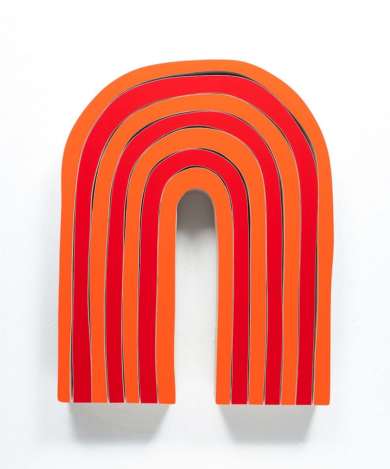 Andrew Zimmerman
Orange Peel, 2023
ZIM1019
Automotive paint on wood, 19 1/2 x 15 1/2 x 1 1/2 inches