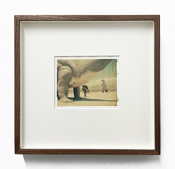 John Huggins (LA) -&nbsp;Truckstop, 1995 unique polaroid transfer 3 1/2 x 4 1/2 inch image / 10 1/2 x 11 1/2 inches framed  HUGG349