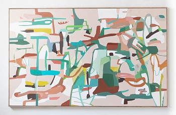 Work:&nbsp;Jen Wink Hays Wallowa, 2022 oil on canvas 56 x 90 inches JWH130