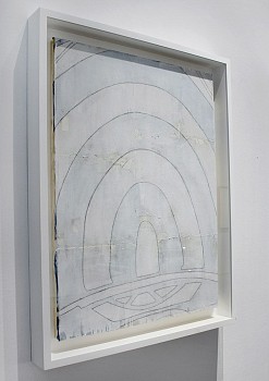 Eugene Brodsky (LA) -&nbsp;Ghost (Target), 2020 mixed media on canvas 45 3/4 x 35 3/4 inch frame / 40 x 30 inch canvas  BROD407