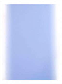 Betty Merken -&nbsp;Illumination, Sky Blue, #02-23-12, 2023 oil monotype on rives bfk paper 53 x 39 inch paper / 48 x 36 inch image MER1023