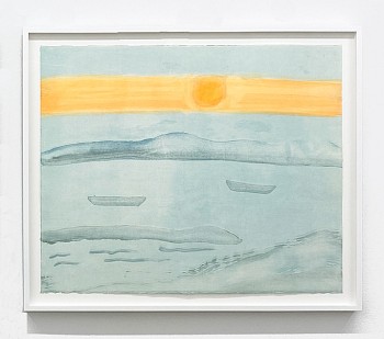 Kathryn Lynch -&nbsp;Sheltering Skies #2, 2022 monoprint 34 x 39 inches framed LYN938