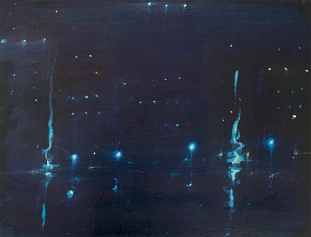 Kathryn Lynch -&nbsp;Hudson River, 2011 oil on paper 22 x 30 inches lyn553