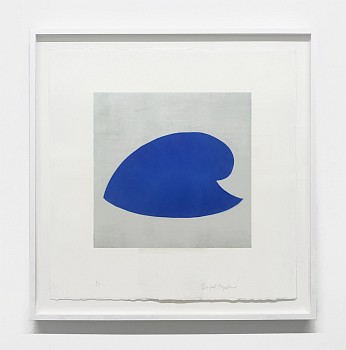 Isabel Bigelow - Blue Snail 2, 2019 monoprint 22 x 22 inch paper / 14 x 14 inch image BIG1856
