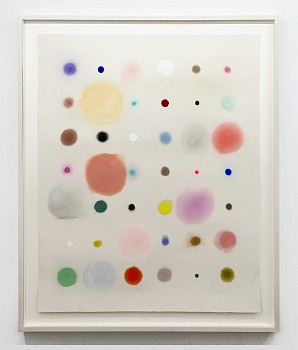 Work:&nbsp;Light Years with Green Clay, 2023 ink, watercolor and pencil on paper 62 x 50 inches / 70 x 58 inches framed SANCH993