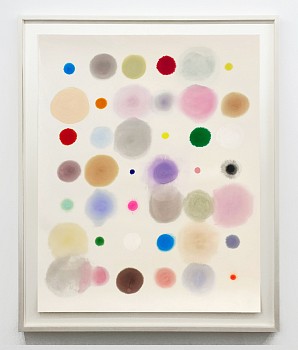 Work:&nbsp;Intergalactic Tiddlywinks, 2023 ink, watercolor and pencil on paper 64 x 50 inches / 70 x 58 inches framed SANCH995