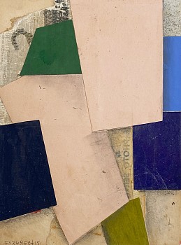 Cecil Touchon - FS3685ct15, 2015 collage and mixed media on paper 7 x 5 1/2 inch image / 12 x 10 1/4 inch paper TOUCH2211