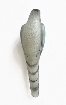 Jane Rosen - Thin Man Wall Bird, 2023 hand blown pigmented glass 16 x 5 x 4 inches ROSEN321