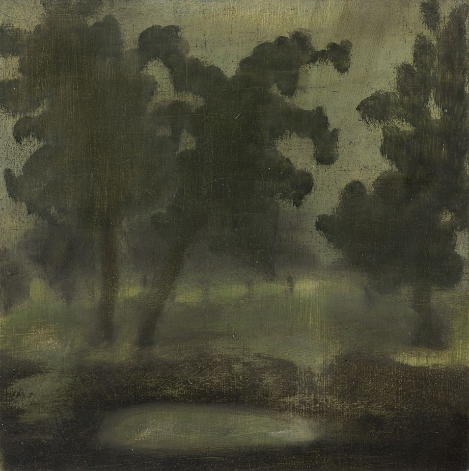 Poogy Bjerklie
Mysterious Green Light, 2015
BJE044
oil on panel, 12 x 12 inches/13 x 13 inches framed