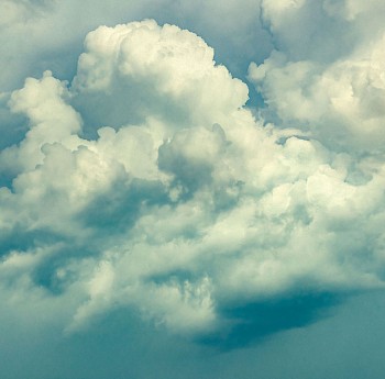 Thomas Hager (LA) -&nbsp;Blue Sky Cloud 2, 2023 archival pigment print 42 1/2 x 42 inches HAG683