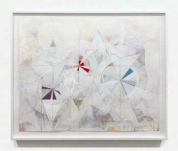 Work:&nbsp;Trio, 2024 mixed media on paper 40 x 50 inches / 46 x 56 inches framed GER171