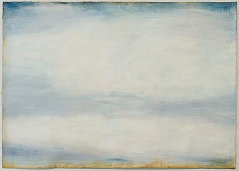 Shawn Dulaney (LA) -&nbsp;Rising, 2024 handmade paint on Venetian plaster on paper 45 x 63 inches DULAN1183