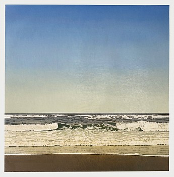 Clay Wagstaff - Ocean no. 85, 2024 oil on paper 30 x 30 inches WAG400