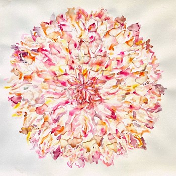 Kim McCarty (LA) -&nbsp;Untitled, 2024 watercolor on paper 54 x 45 inches MCCAR124