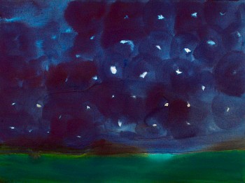 Shawn Dulaney -&nbsp;Turning World I, 2023 watercolor on paper 22 x 30 inches DULAN1192