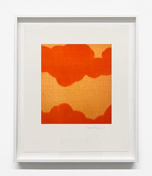 Work:&nbsp;orange clouds, 2015 monoprint 18 x 15 inch paper / 11 x 10 inch image BIG1272