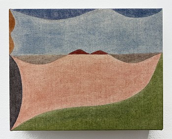 Work:&nbsp;Angeles, 2024 pigment on canvas 8 x 10 inches BEG093