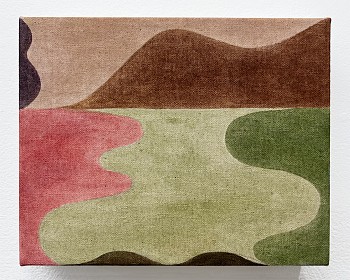 Work:&nbsp;Metta, 2024 pigment on canvas 8 x 10 inches BEG100