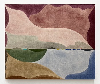 Work:&nbsp;Horizon, 2024 pigment on canvas 30 x 36 inches BEG109