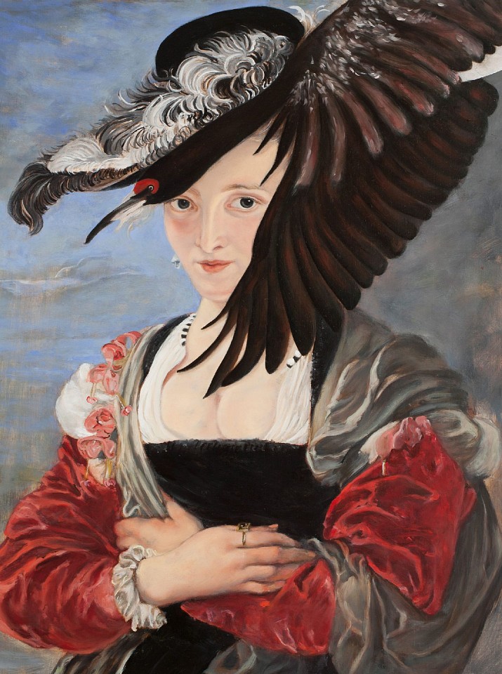 Andrea Hornick
Fashionable Goose Accompanies Flighty Mistress For LateAfternoon Stroll, 2009
HORN036
oil on panel, 11 x 14 1/2 inches