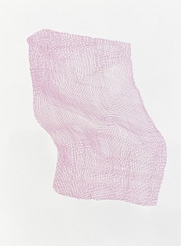 Karin Schaefer (LA) -&nbsp;Hook and Tumble, 2025 ink on paper 30 x 22 inches SCHAE145
