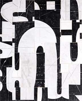 Cecil Touchon - FS4280ct25, 2025 collage on paper 9 x 7 1/2 inch image / 18 x 15 inch paper TOUCH2404