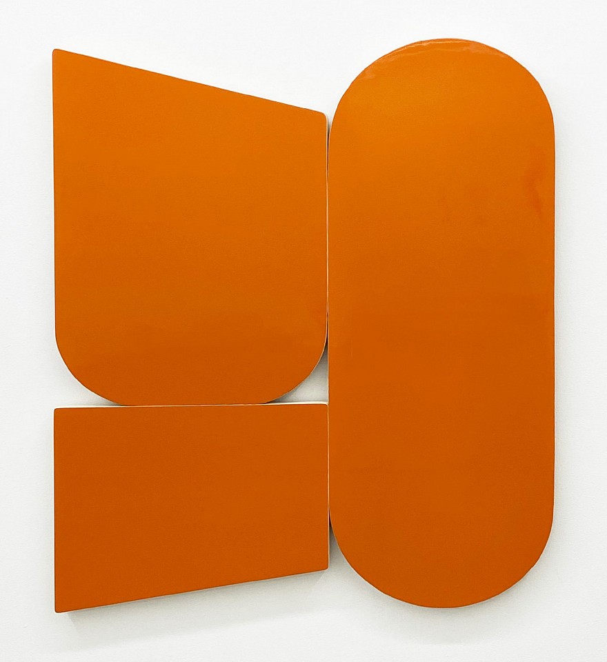 Andrew Zimmerman
Naranja Luminesa, 2025
ZIM1210
Automotive paint on wood, 55 x 45 x 1 1/2 inches