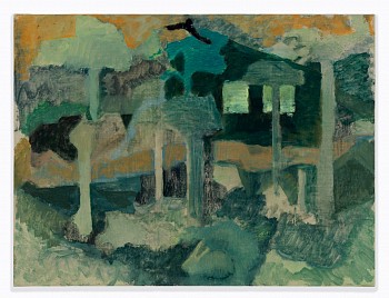 Work:&nbsp;Softwood Scan, 2025 oil on linen over board 23 x 31 inches  KAO054