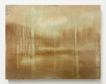 Poogy Bjerklie -&nbsp;Out of the Whirlwind, 2025 oil on paper mounted on wood panel 11 x 14 inches BJE224