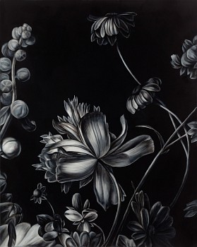 Work: Bouquet 4 (after van Huysum), 2025 oil on canvas 20 x 16 inches ree340