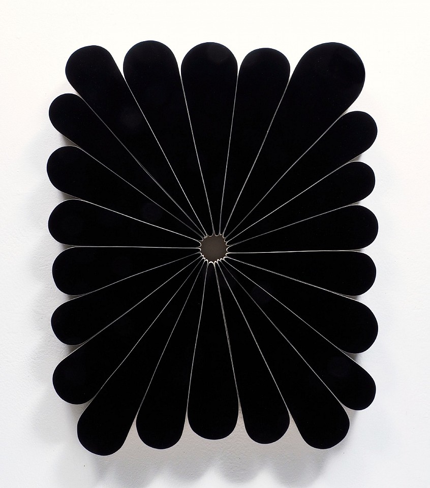 Andrew Zimmerman
Midnight Black, 2025
ZIM1218
Automotive paint on wood, 20 1/2 x 16 1/2 x 1 5/8 inches