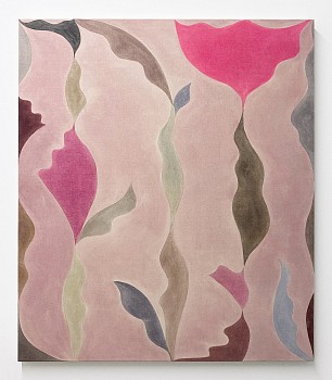 Work: Kado, 2025 pigment on canvas 48 x 42 inches BEG125