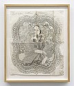 Roz Leibowitz, Women with Poppies and Clouds
2003, graphite on vintage paper