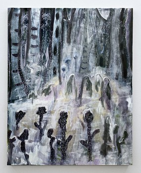 Kathryn Lynch -&nbsp;Winter Woods, 2025 oil on linen 60 x 48 inches LYN977