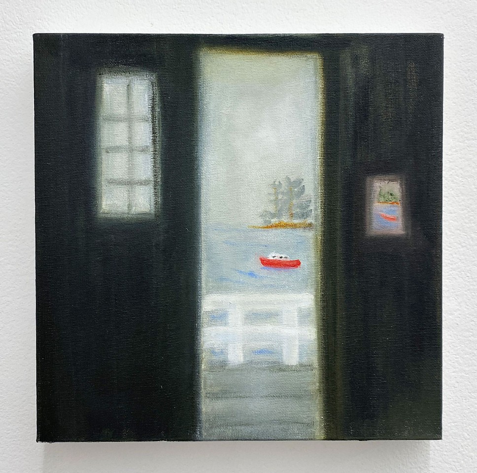 Kathryn Lynch
Red Boat Scene From Studio Inside Boat House, 2025
LYN982
oil on canvas, 12 x 12 inches