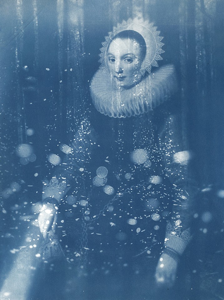 Andrea Hornick (LA)
Lady Bouyed by Infinity Ruff and Lightning Bugs, 6/7, edition of 7, 2026
HORN049
cyanotype, 24 x 18 inches