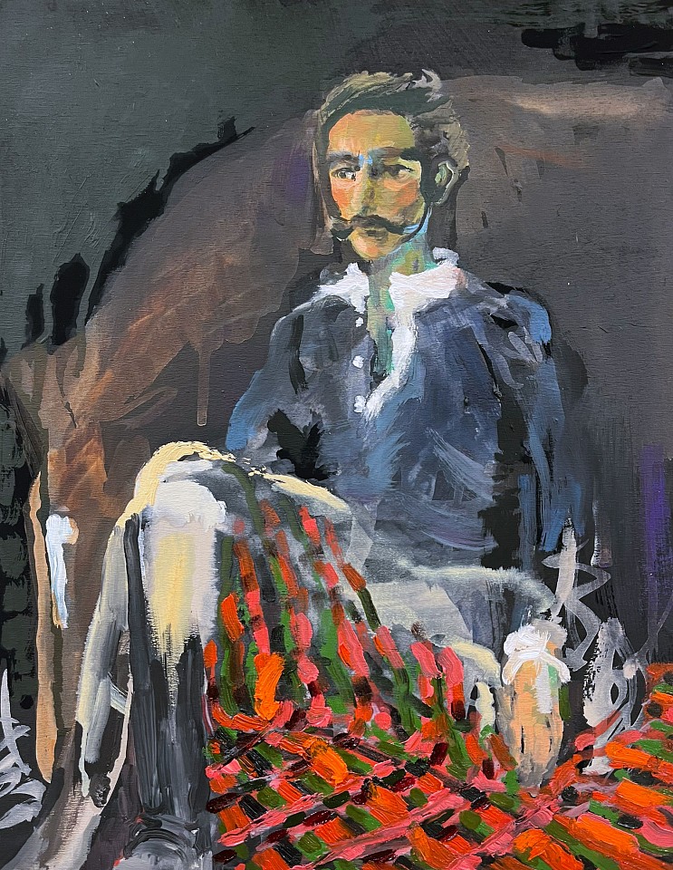 Suzy Spence
Moustaaaaache, 2025
SPENC370
oil on panel, 14 x 11 inches
Suzy's Frame + $250.00