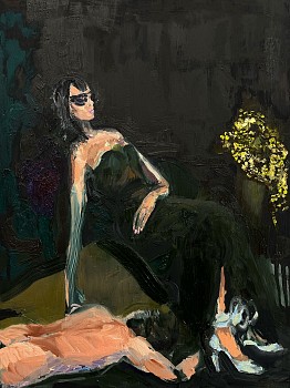 Work:&nbsp;Bohemian Arms, 2026 oil on panel 16 x 12 inches SPENC355