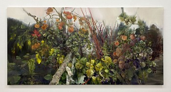 Work:&nbsp;Sarah McRae Morton The Fameuse, the Toll, the Peal, the Thaw, 2026 oil on linen 36 x 72 inches SMM002