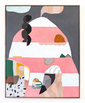 Jen Wink Hays -&nbsp;Friendly Fumarole, 2026 oil on canvas 50 x 40 inches JWH194